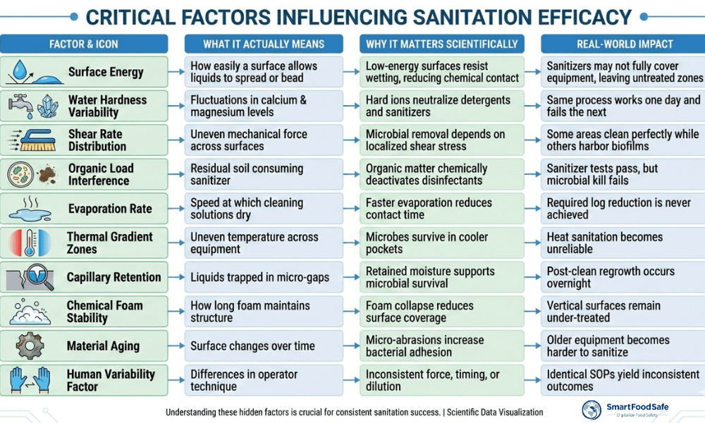 sanitation factors